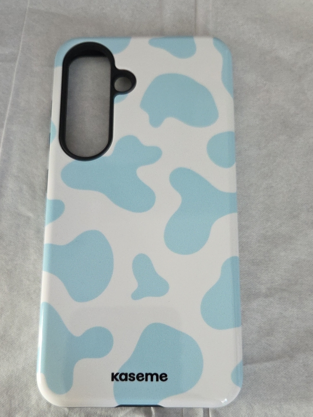 Kaseme Blue Pattern Phone Case - Light Blue Cowprint